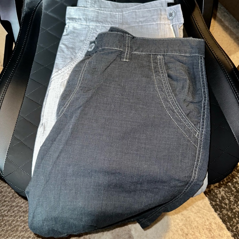 Men’s blue and light grey INC cotton shorts Big and tall